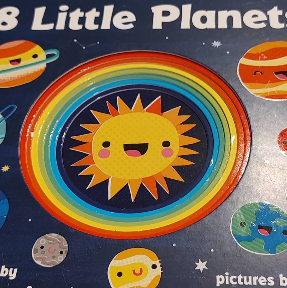 Wonders our solar system with this interactive activity book, 8 little planets